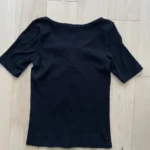Thumbnail for Ribbed crew-neck T-shirt