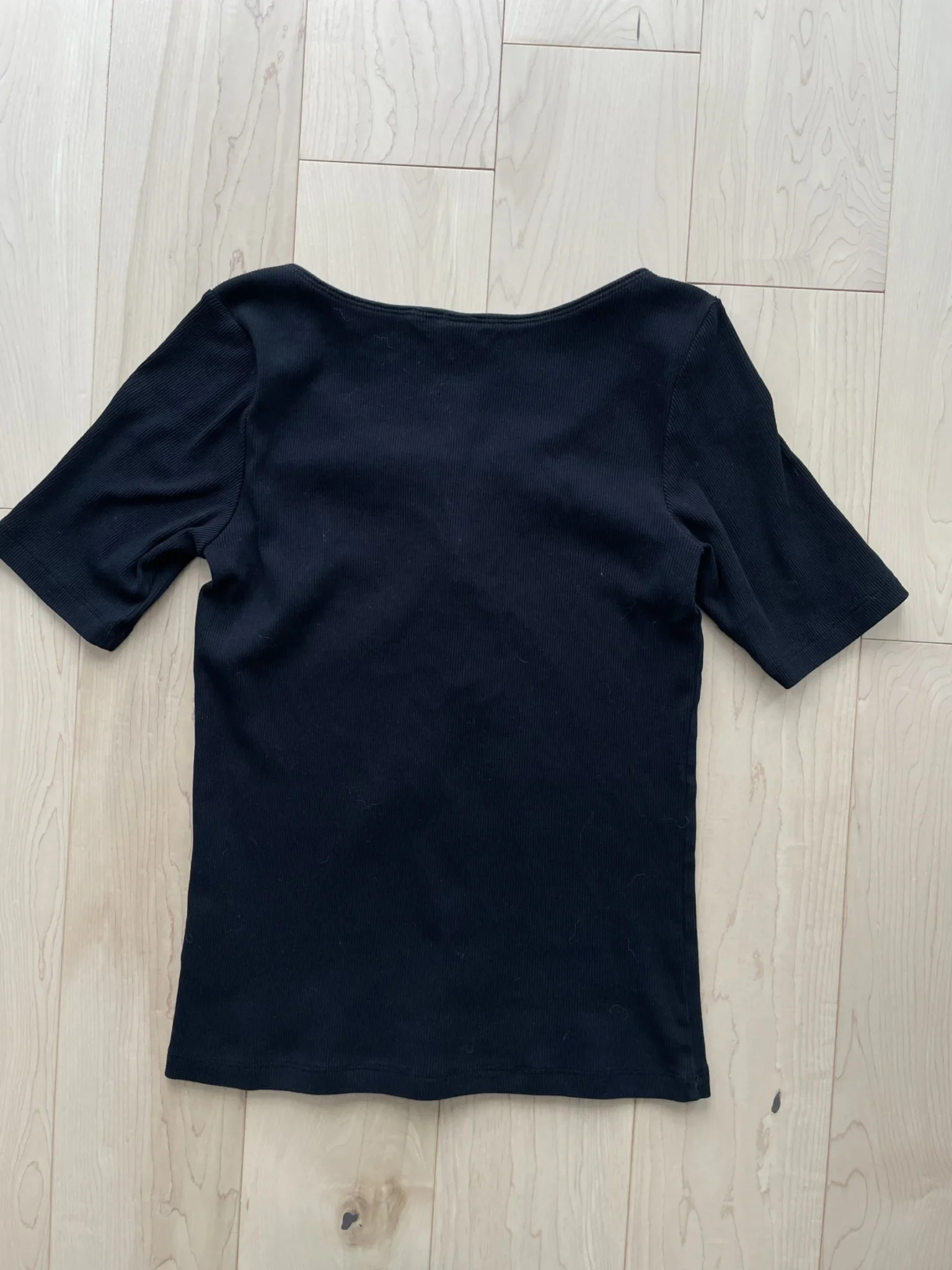 Image for Ribbed crew-neck T-shirt