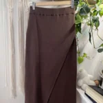 Featured thumbnail for Jupe tricot taupe