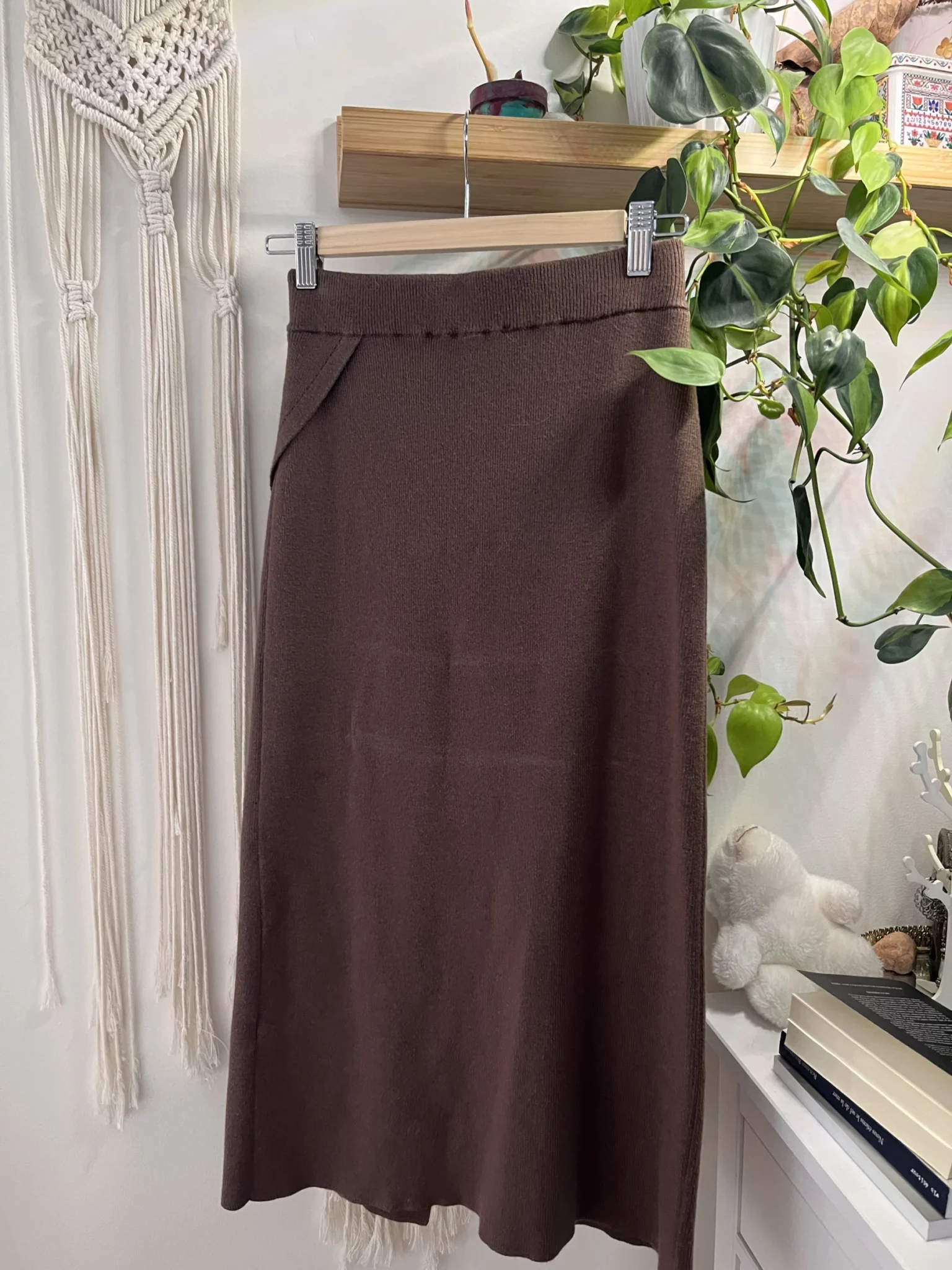 Image for Jupe tricot taupe