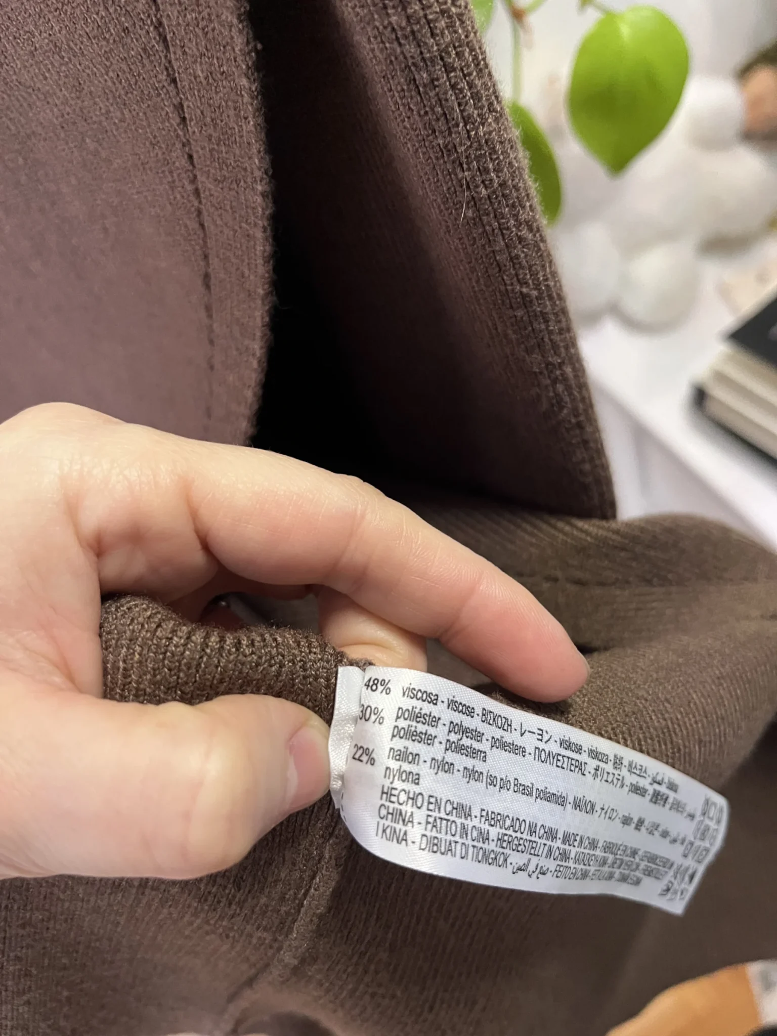 Image for Jupe tricot taupe
