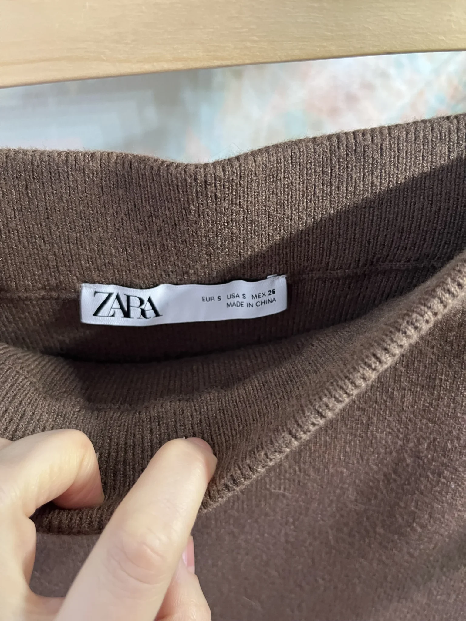 Image for Jupe tricot taupe