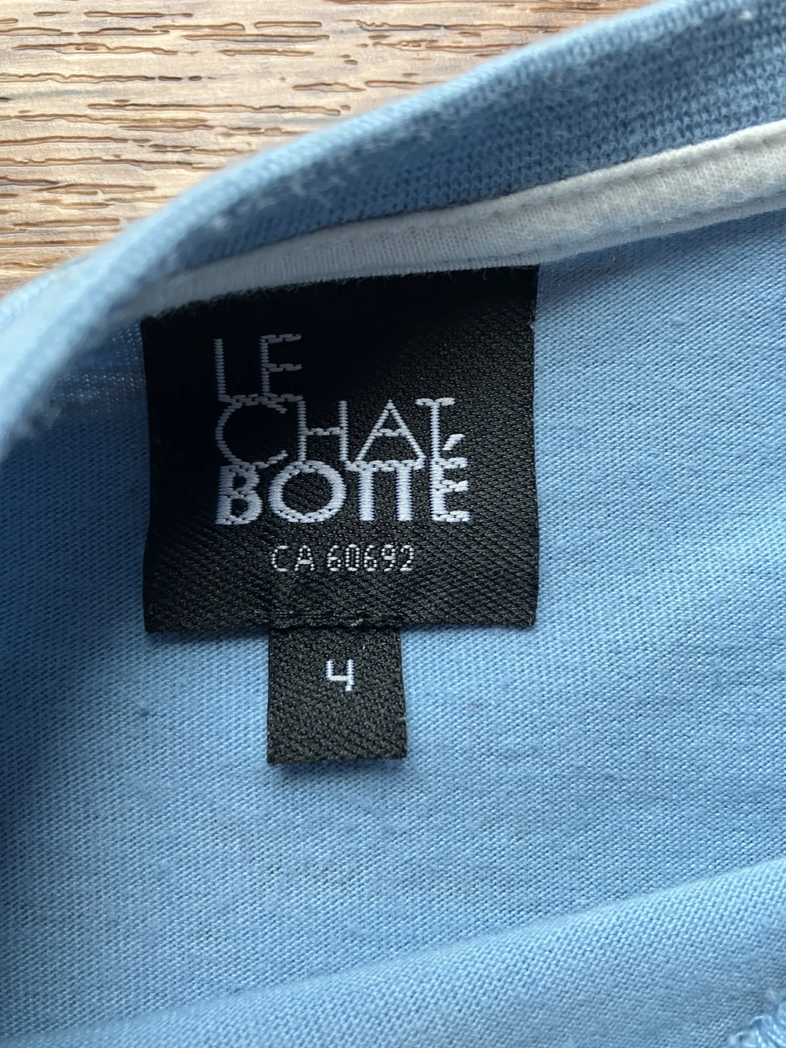 Image for T-shirt Chat botté bleu gr.4
