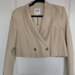 Featured thumbnail for Veston crop Zara beige/naturel