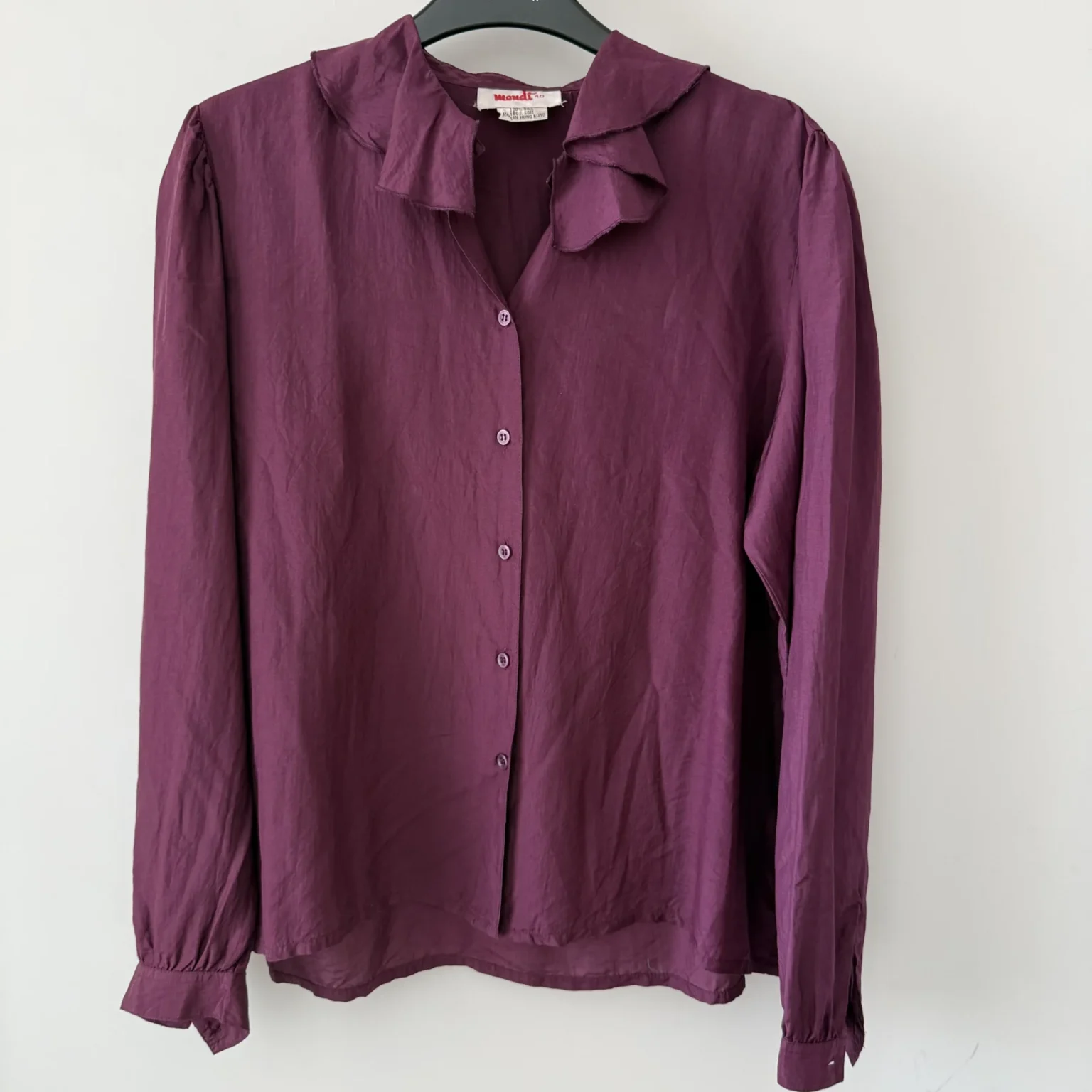 Featured image for 100% vintage silk blouse
