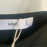 Thumbnail for Robe longue noire MANGO avec bretelle spaghetti "Slip Dress" - Large
