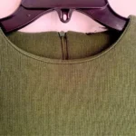Thumbnail for Robe courte manches longues en tricot Verte - ZARA -Small