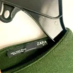 Thumbnail for Robe courte manches longues en tricot Verte - ZARA -Small