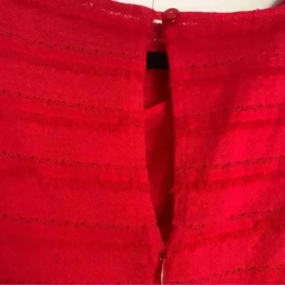 Image for Robe Courte Rouge Manches Longues - TRINA TURK - Sz0