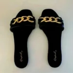 Featured thumbnail for Sandales Noires et Dorées ASOS - Grandeur 6 (4UK-7EU)