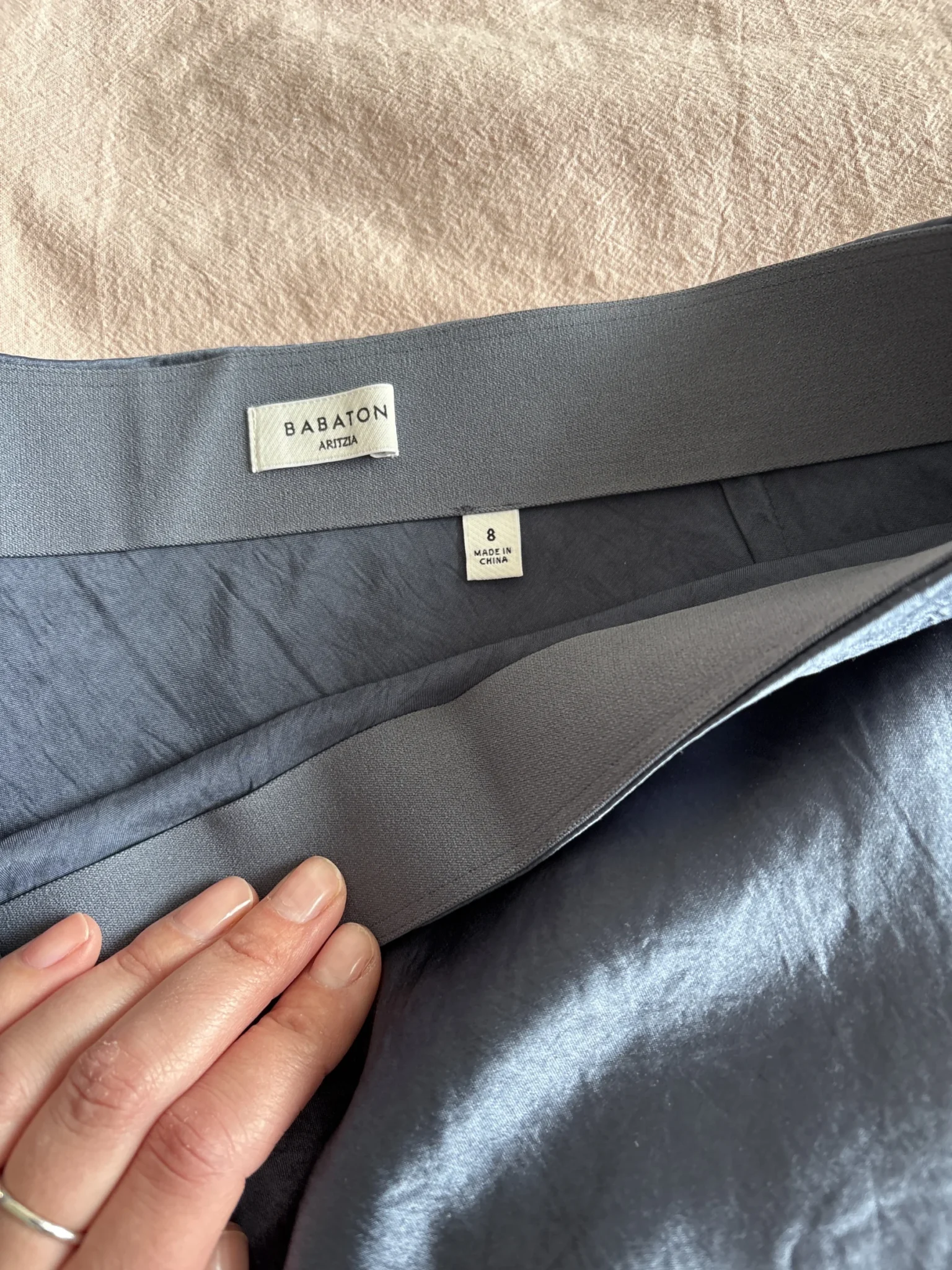 Image for Jupe satin mi-longue