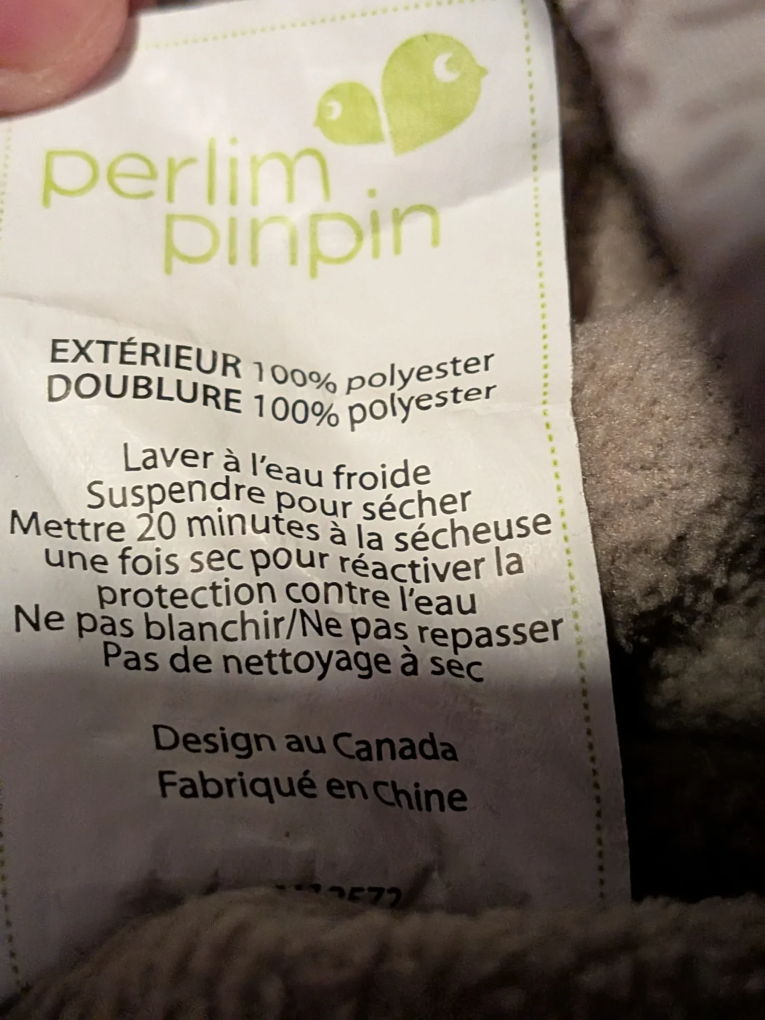 Image for Manteau mi-saison Perlimpinpin