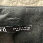Thumbnail for Mini-Jupe en Faux Cuir Noir ZARA - Medium