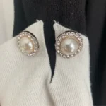 Thumbnail for Robe ZARA noire en tricot manches longues avec col et poignets blanc - Medium