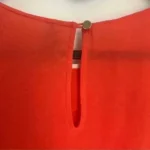 Thumbnail for Haut manches courtes Rouge Orange en Soie 100% J. CREW - Size 0