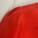 Thumbnail for Haut manches courtes Rouge Orange en Soie 100% J. CREW - Size 0
