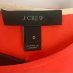 Thumbnail for Haut manches courtes Rouge Orange en Soie 100% J. CREW - Size 0