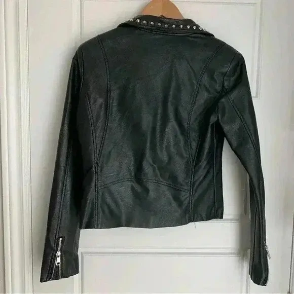 Image for Faux Leather Moto Perfecto Coat - Medium