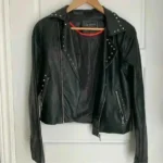 Thumbnail for Faux Leather Moto Perfecto Coat - Medium