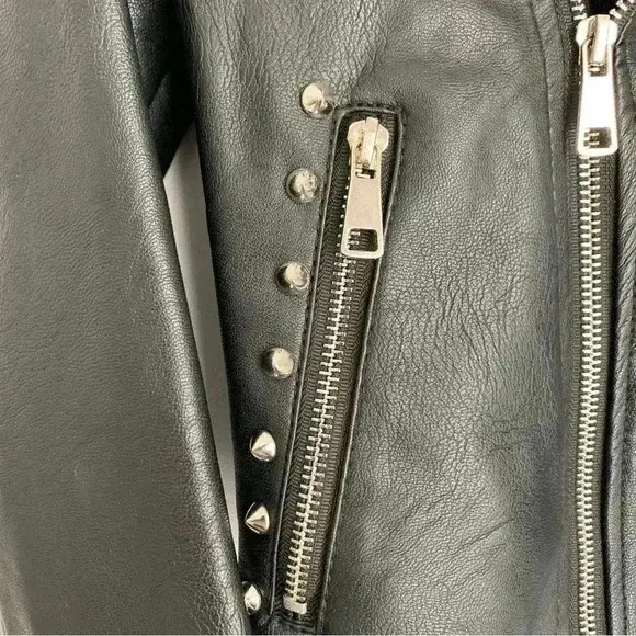 Image for Faux Leather Moto Perfecto Coat - Medium