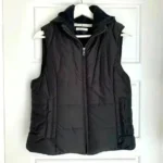 Thumbnail for Manteau sans manche Veste Puffer Noir avec Capuchon TOMMY HILFIGER - Small