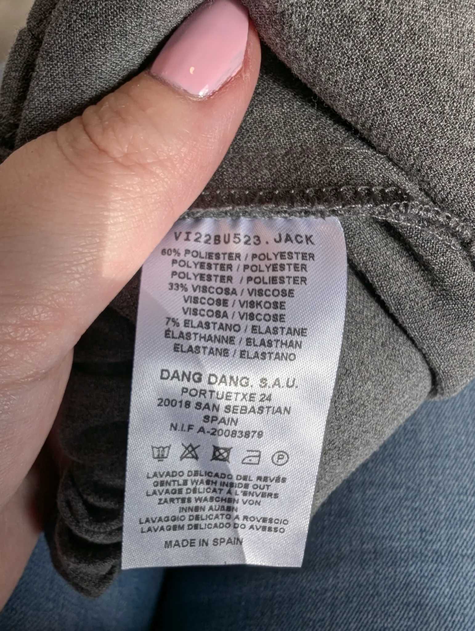 Image for Indi and Cold/Pantalons Gris Sz 40 EU
