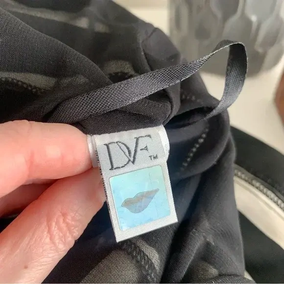 Image for Diane Von Furstenberg DVF Kathleen Striped Sheath Dress - Noir et Blanc Cassé- Small