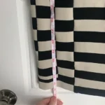 Thumbnail for Diane Von Furstenberg DVF Kathleen Striped Sheath Dress - Noir et Blanc Cassé- Small