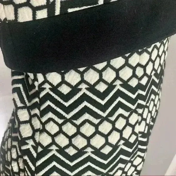 Image for Robe mi longue sans manche LAUNDRY SHELLI SEGAL - Noire et Crème - Sz 0