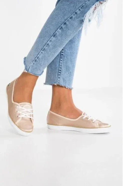 Image for Espadrilles Lacoste Ziane Chunky 119 3 CFA pour femmes, or et blanc