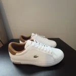 Featured thumbnail for Espadrilles Lacoste blanches et beiges