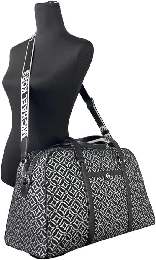 Image for Sac de voyage week-end XL Michael Kors noir/argent