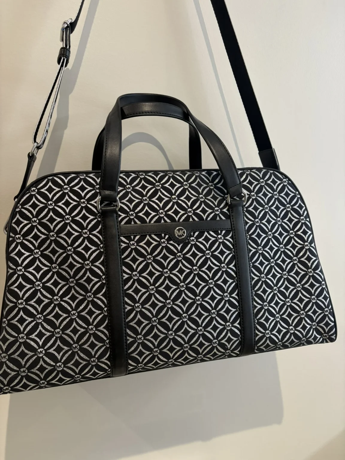 Image for Sac de voyage week-end XL Michael Kors noir/argent