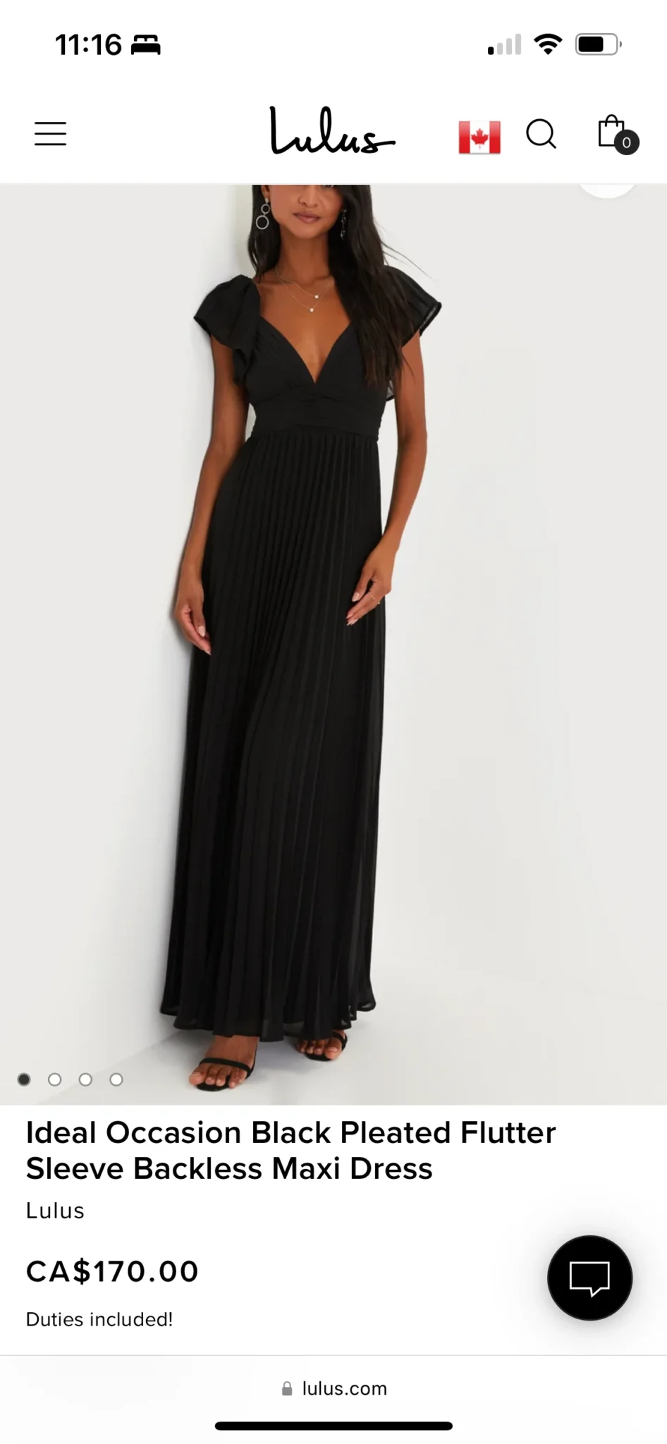 Image for Robe longue noire boutique Lulus