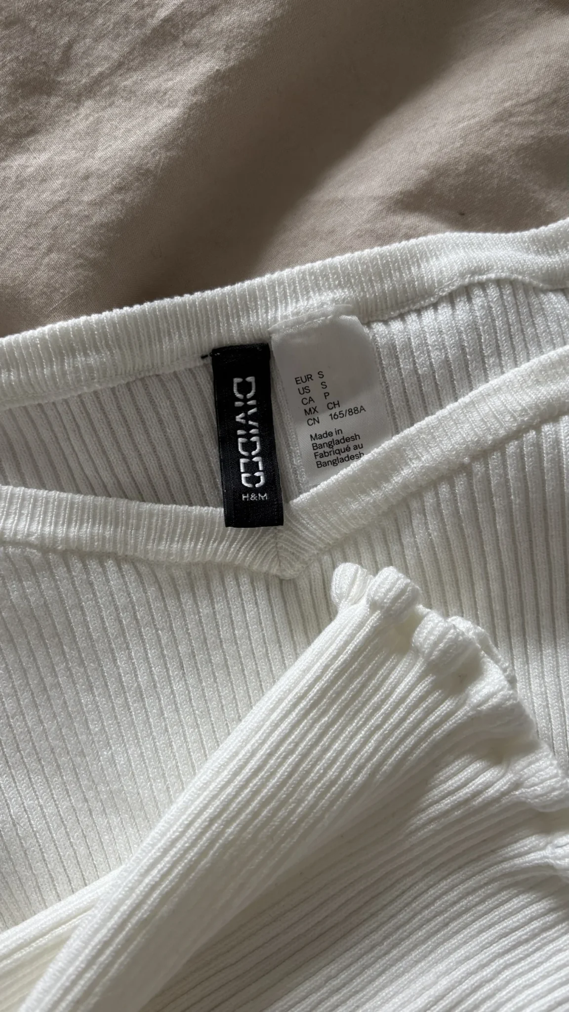 Image for Haut en tricot blanc