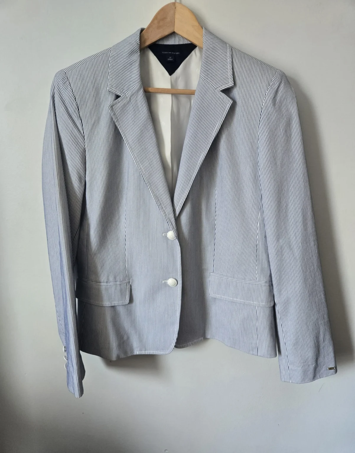 Featured image for New - Tommy Hilfiger pinstripe blazer