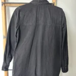 Thumbnail for Robe-chemise noire manches longues