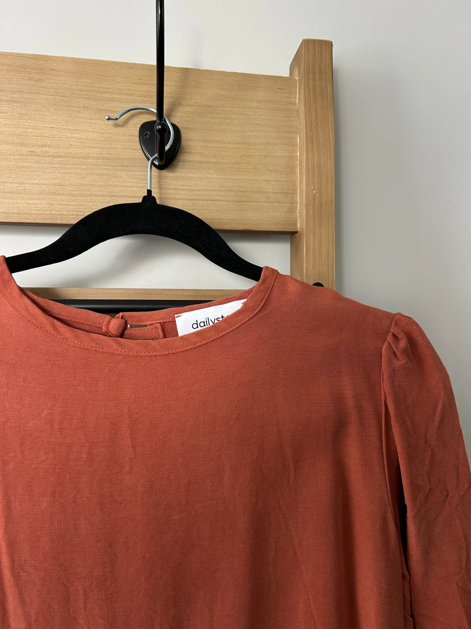 Image for Robe manches courtes orange brûlé