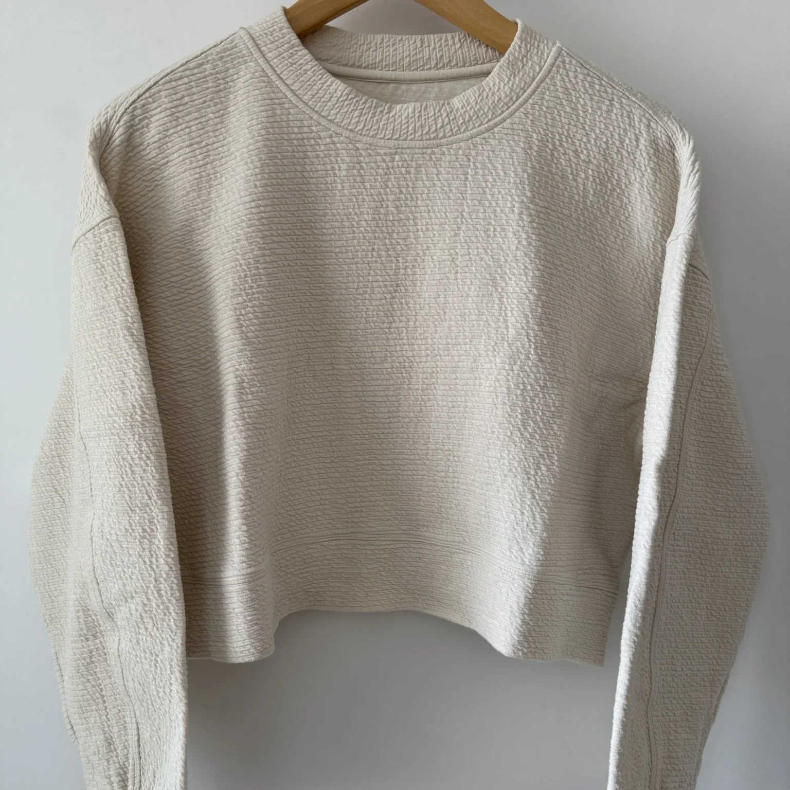 Featured image for Lululemon textured cropped crewneck