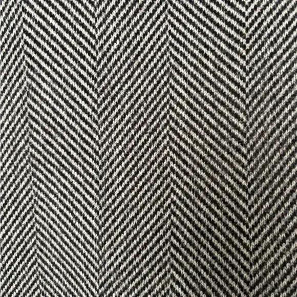 Image for J.Crew black and white herringbone funnel neck jumper
