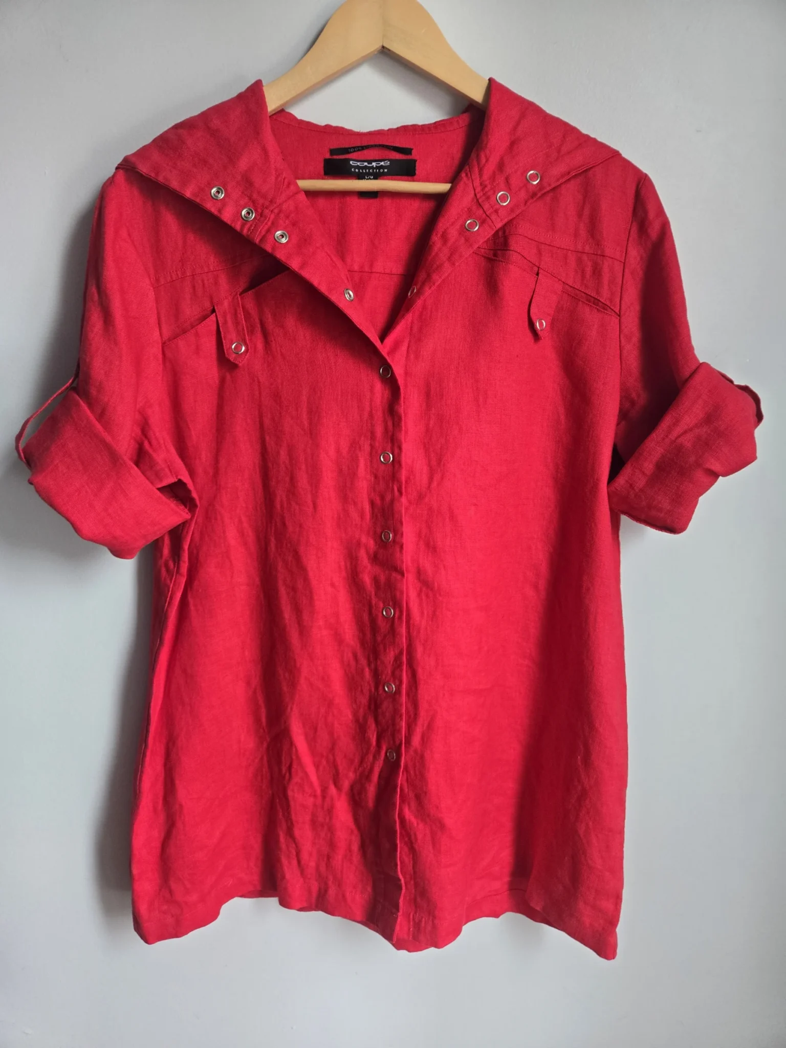 Featured image for Linen hooded jacket