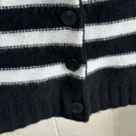 Thumbnail for Anthropologie Cardigan rayé 100% cachemire