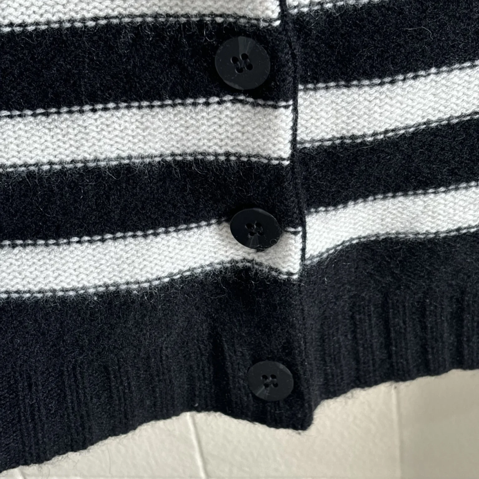 Image for Anthropologie Cardigan rayé 100% cachemire