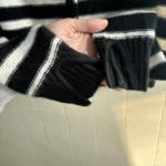 Thumbnail for Anthropologie Cardigan rayé 100% cachemire