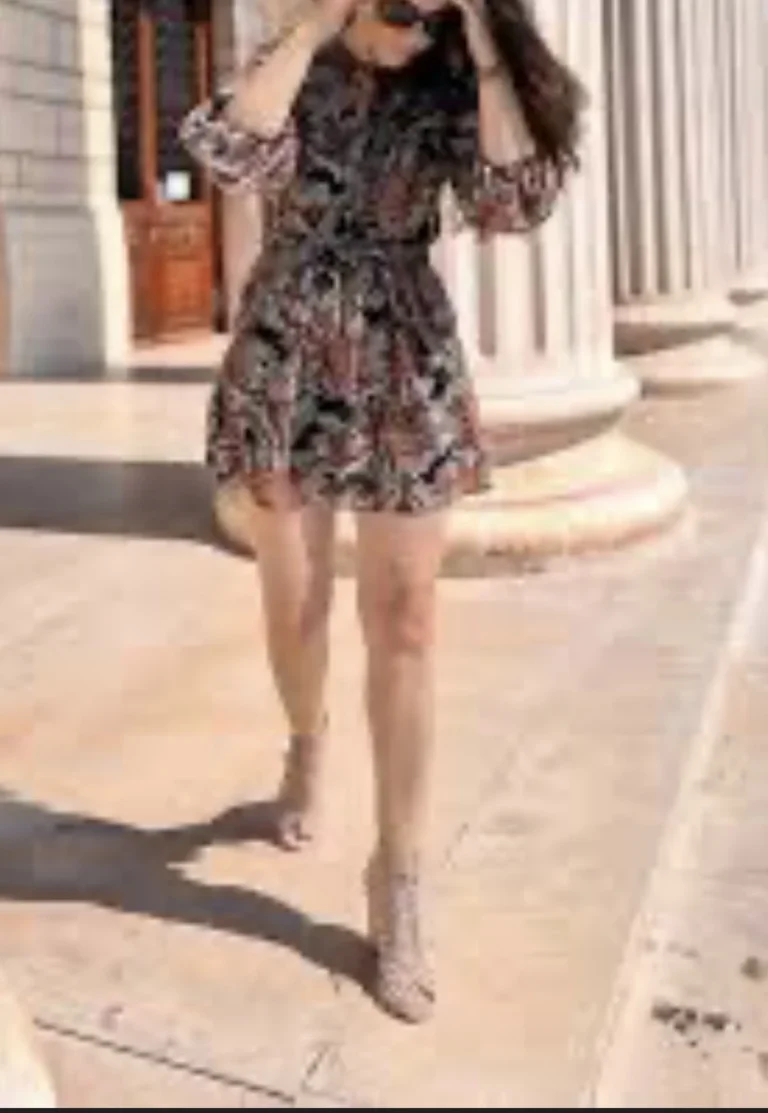 Image for Floral chiffon dress