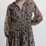 Thumbnail for Floral chiffon dress