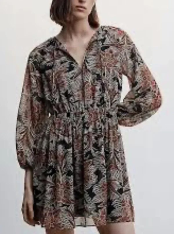 Image for Floral chiffon dress