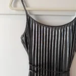 Thumbnail for Superbe robe longue maxi plissée métallisée