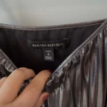 Thumbnail for Superbe robe longue maxi plissée métallisée