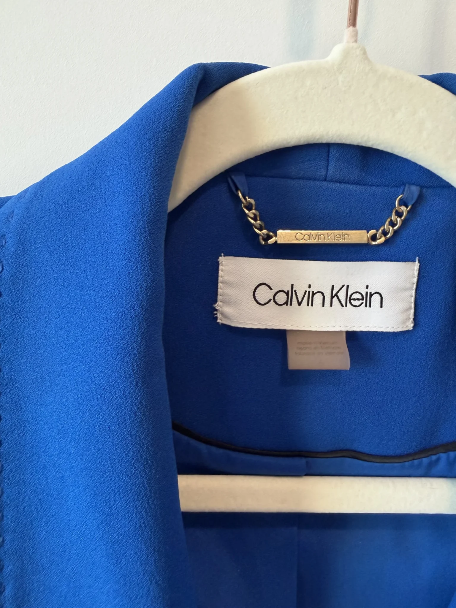 Image for Blazer Calvin Klein bleu royal